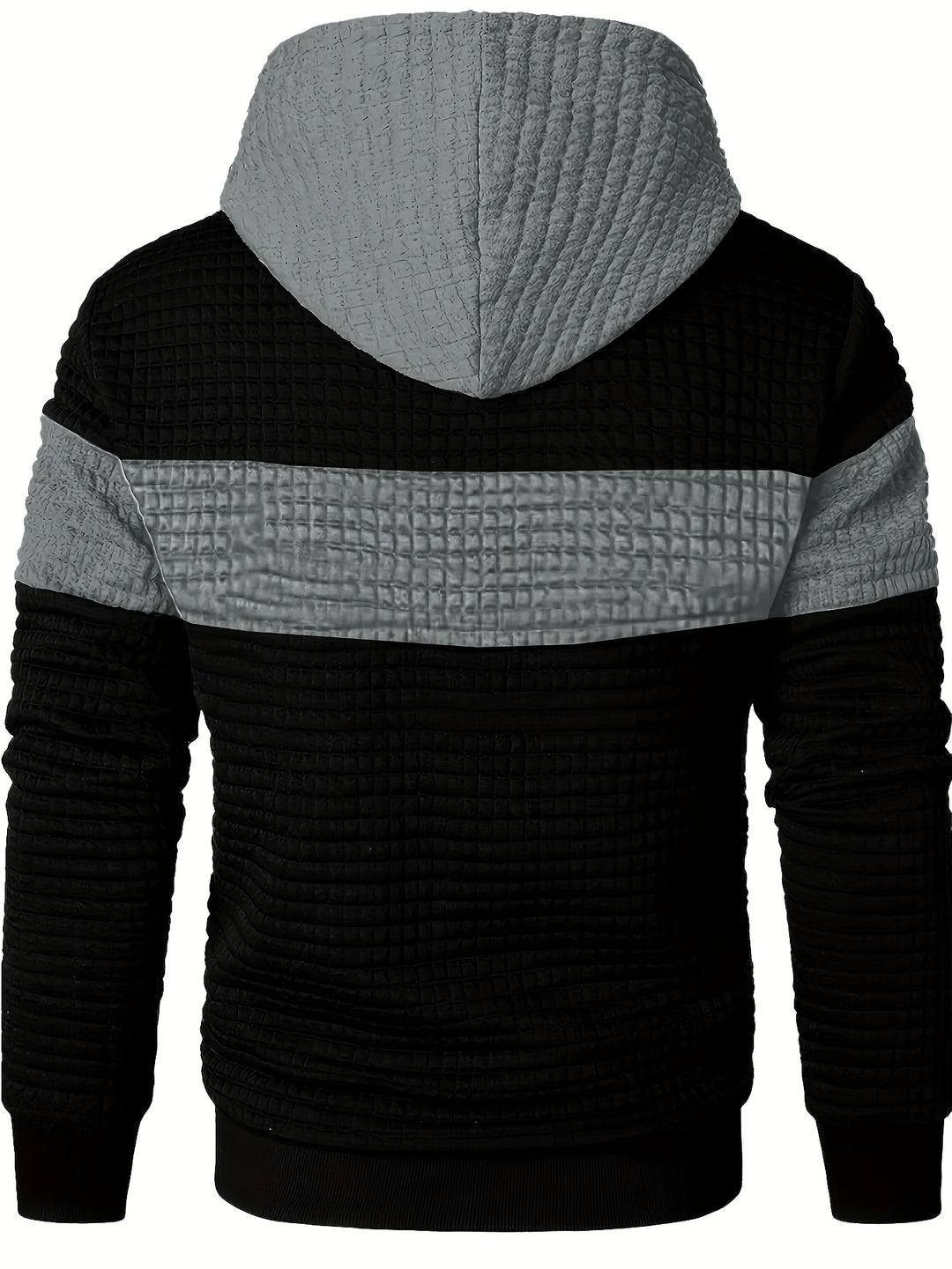 Russell | Textured Colour-Block Hoodie