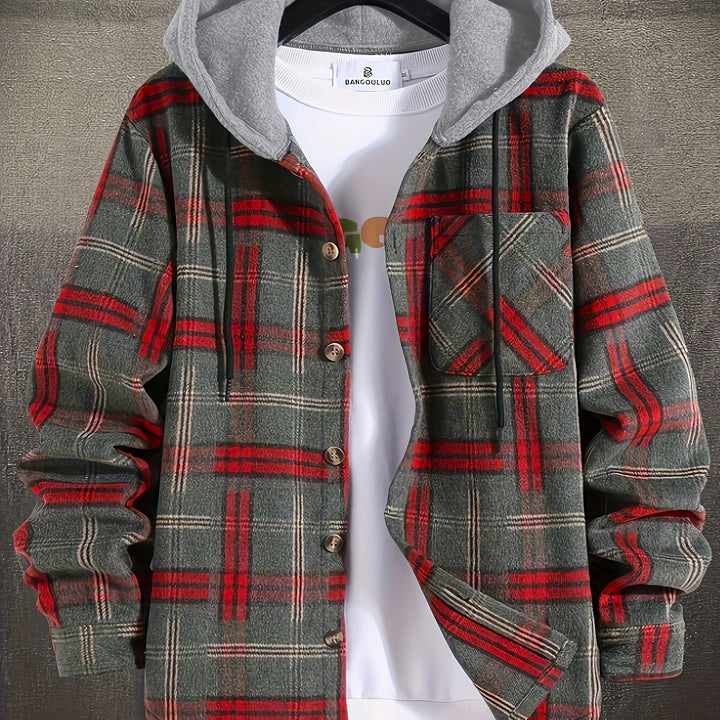 Callister | Christmas Hooded Plaid Overshirt