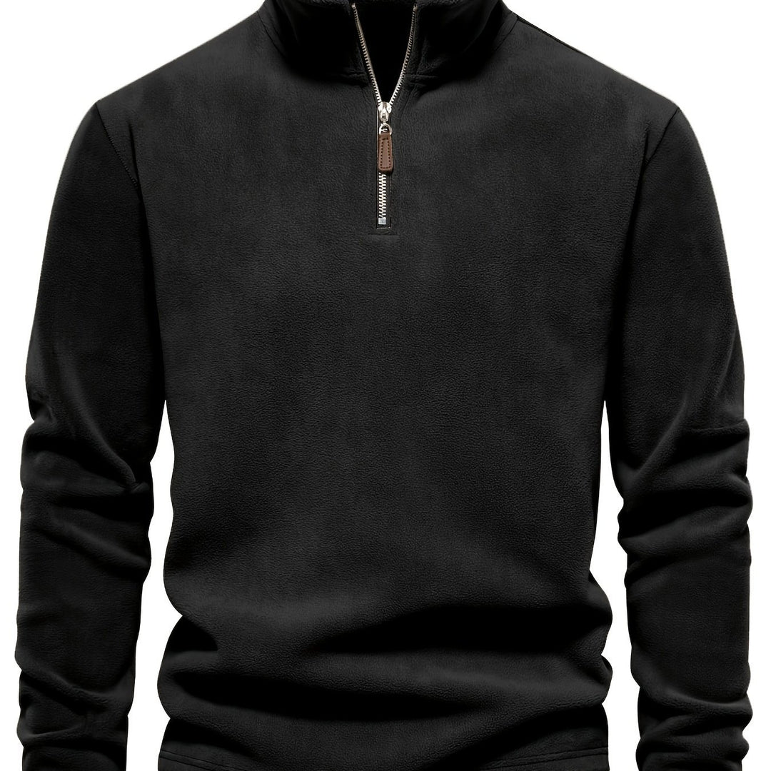 Roland | Stand-Collar Half-Zip Pullover