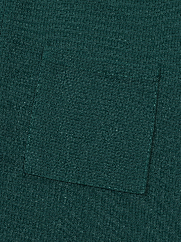 Corbin | Textured Long Sleeve Henley Shirt