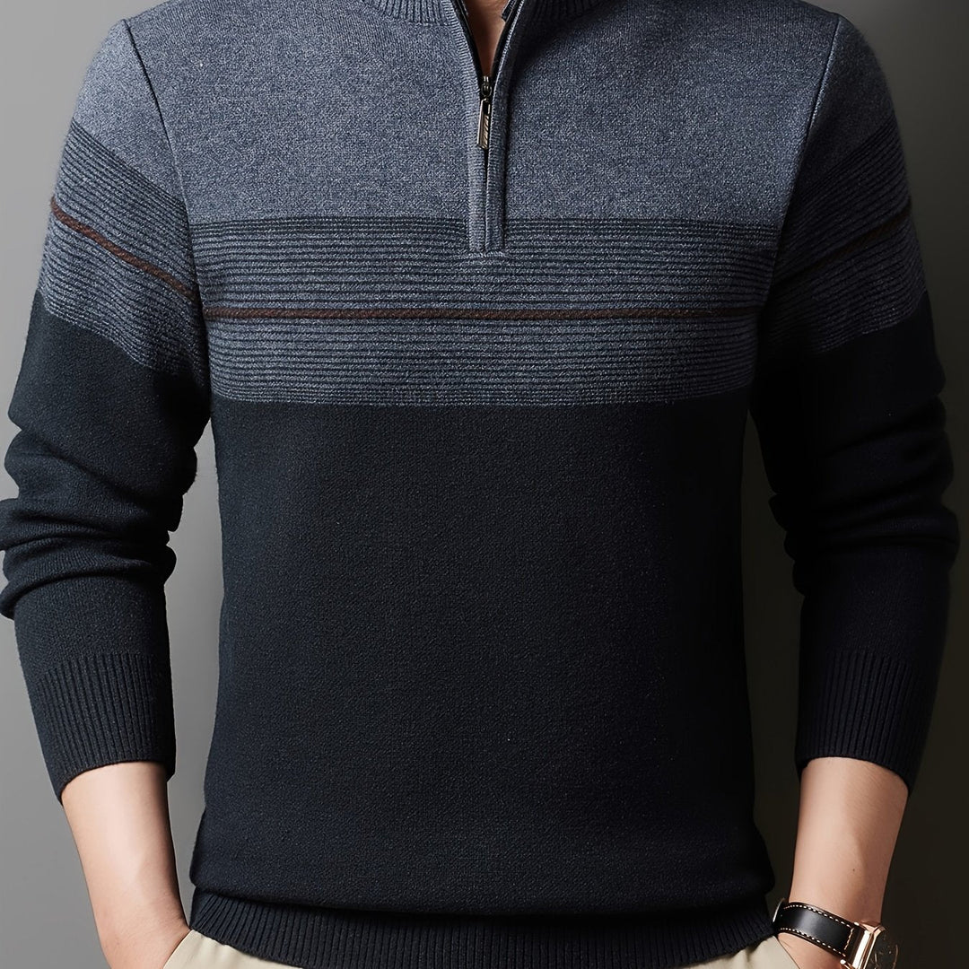 Gregory | Refined Half-Zip Sweater