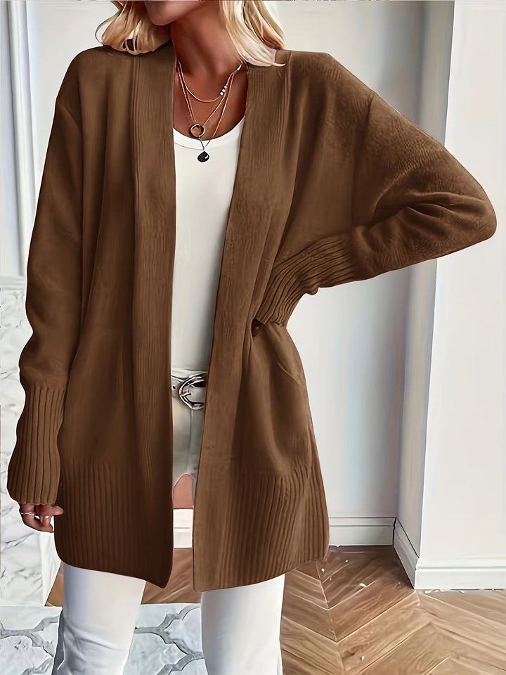 Miriam | Open-Front Draped Cardigan