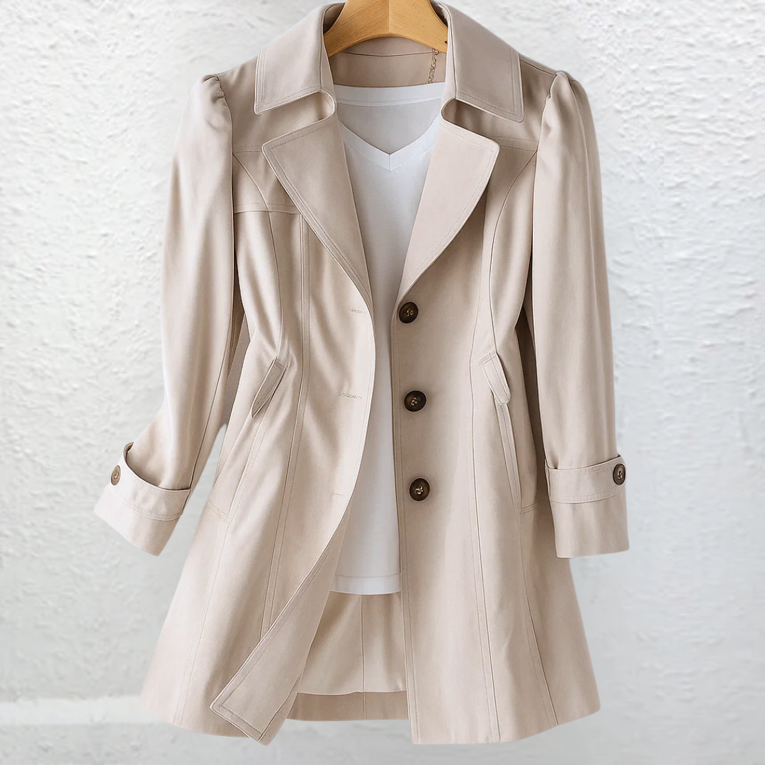 Noemie | Vintage Trench Collar Coat