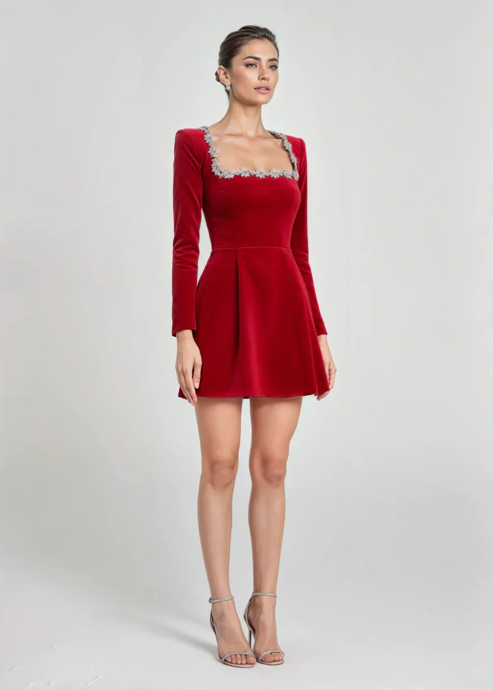Kendra | Elegant Velvet Mini Dress