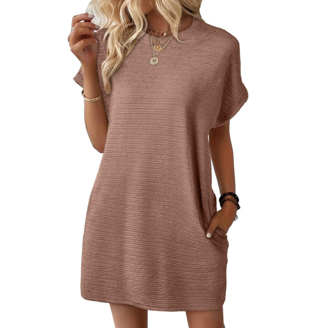 Tiffany | Minimalist Round Neck Summer Dress