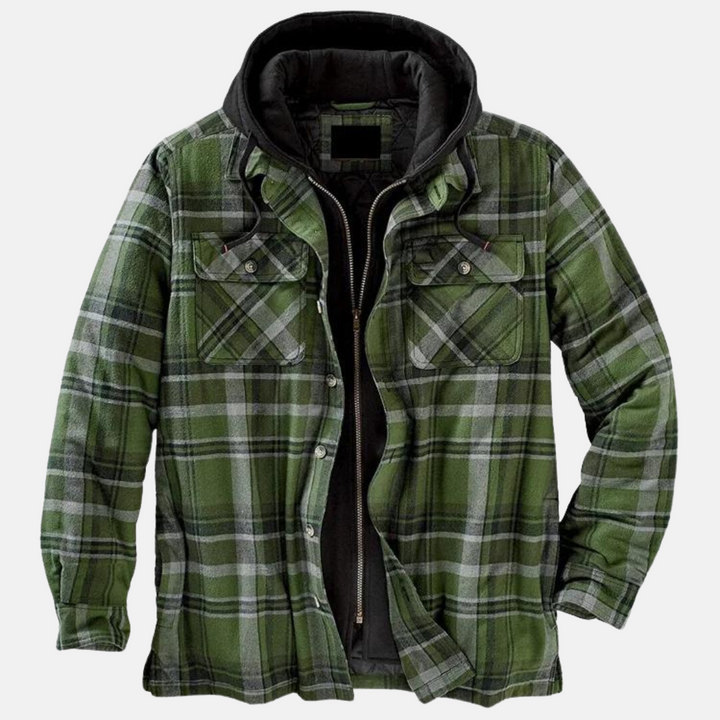 Rowan | Rugged Hooded Plaid Jacket