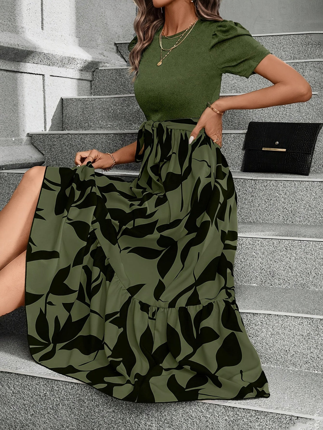 Elena | Floral Print Maxi Dress