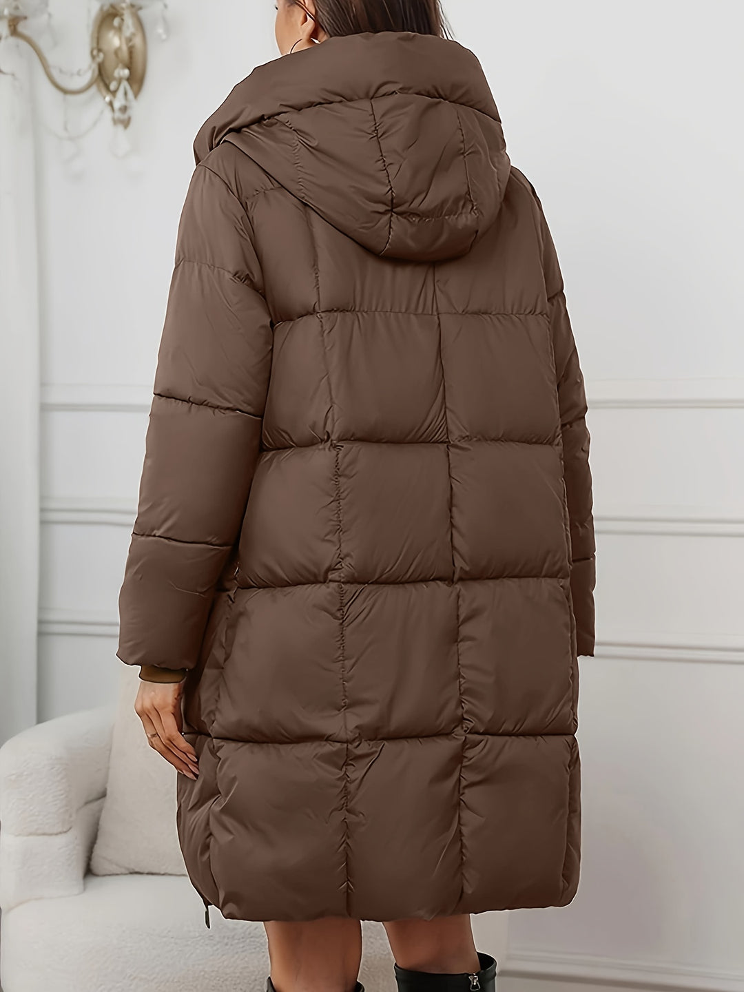 Linnea | Hooded Longline Puffer Coat