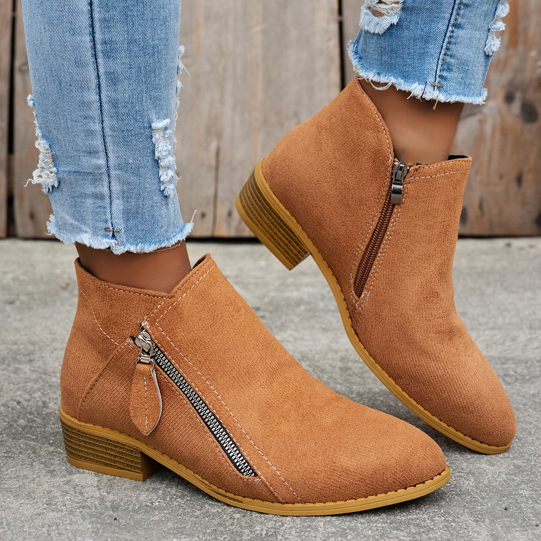 Joanna | Elegant Comfortable Zipper Shoes