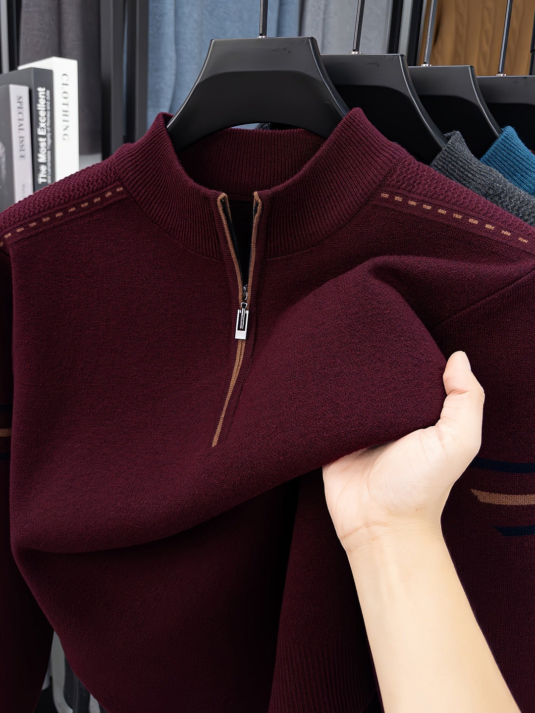 Malcolm | Half-Zip Knit Sweater