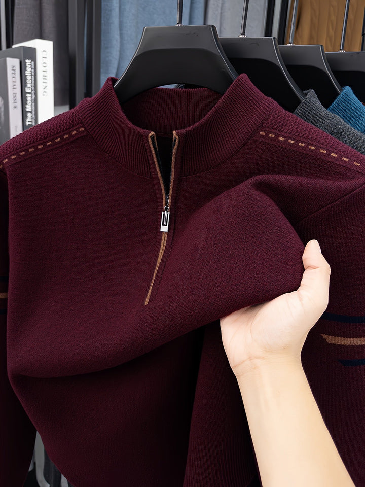 Malcolm | Half-Zip Knit Sweater