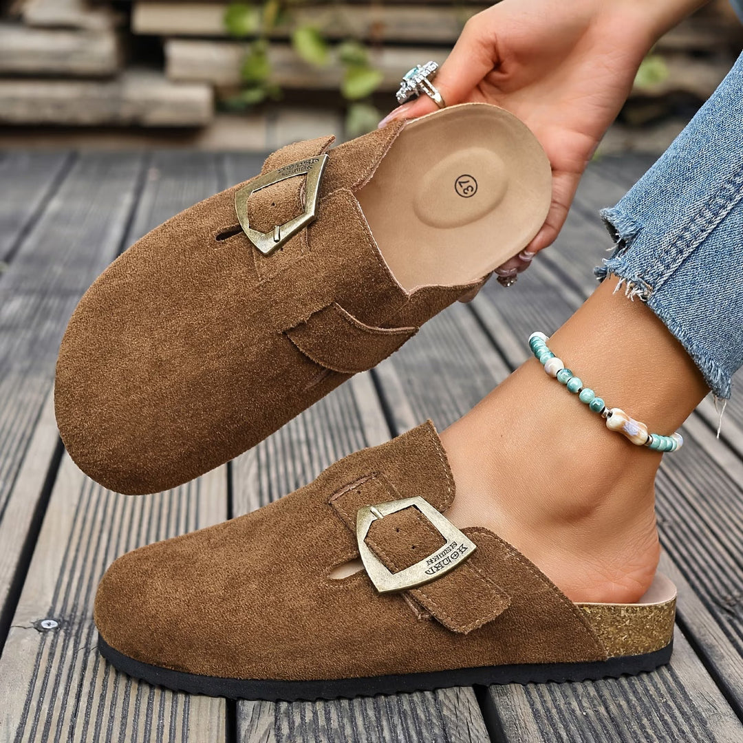 Harper | Classic Buckle Everyday Mules