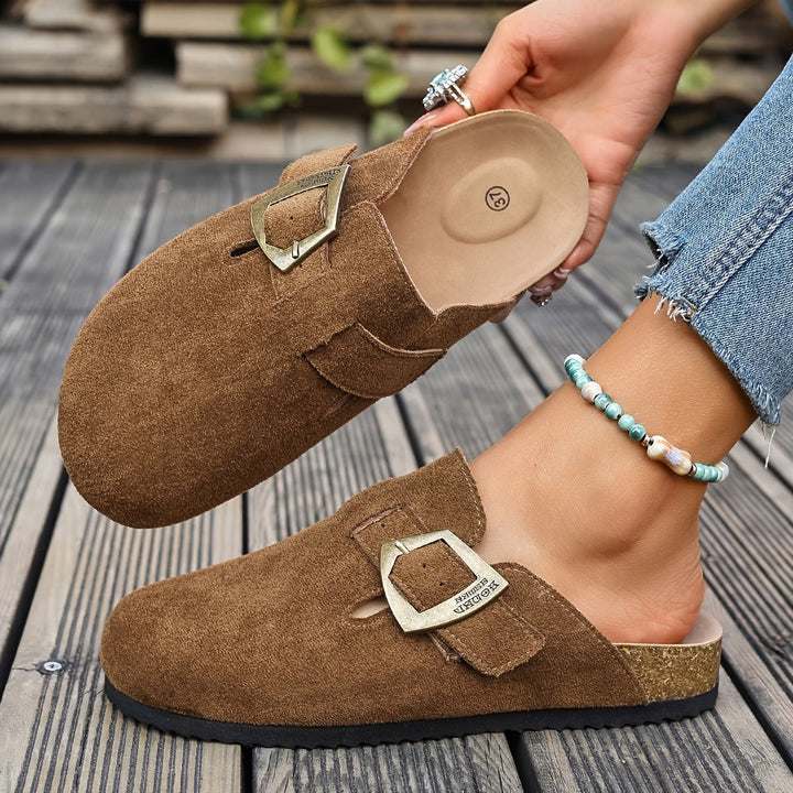 Harper | Classic Buckle Everyday Mules