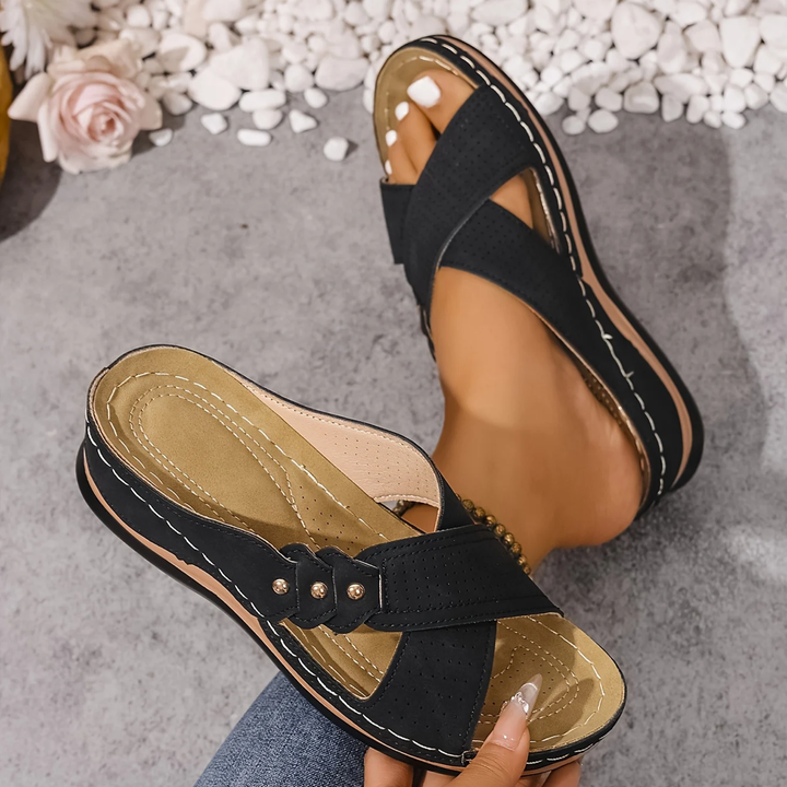 Clara | Comfort Cross-Strap Sandals