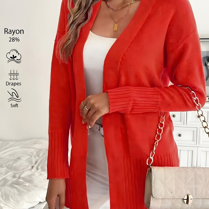 Miriam | Open-Front Draped Cardigan