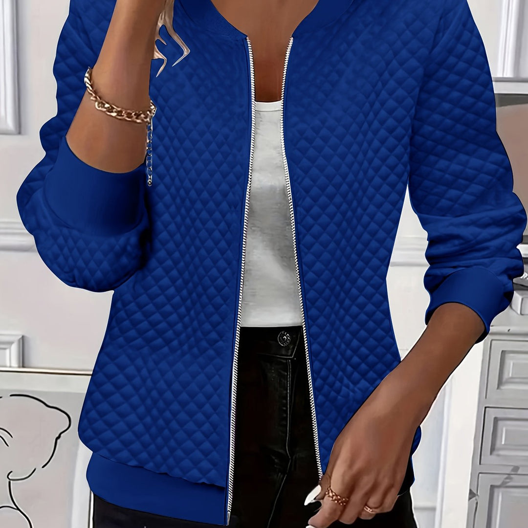 Rowena | Textured Zip-Front Jacket