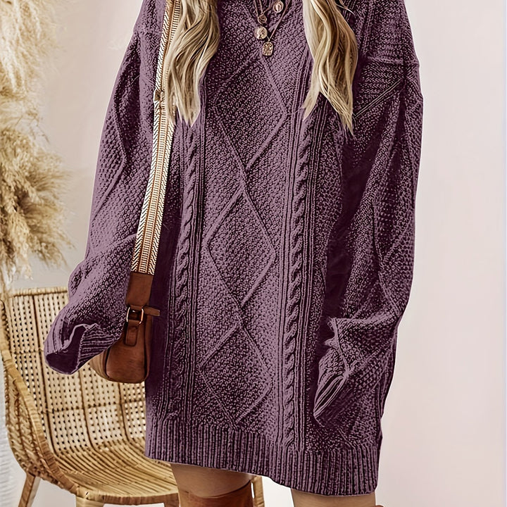Freya | Cable-Knit Sweater Dress