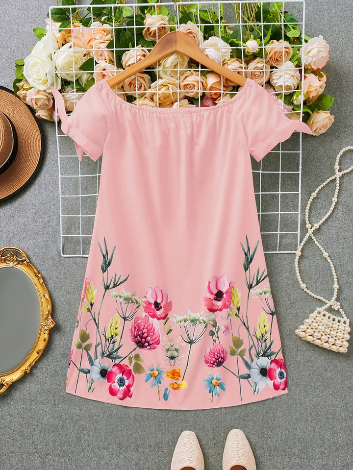 Claire | Floral Off-Shoulder Mini Dress