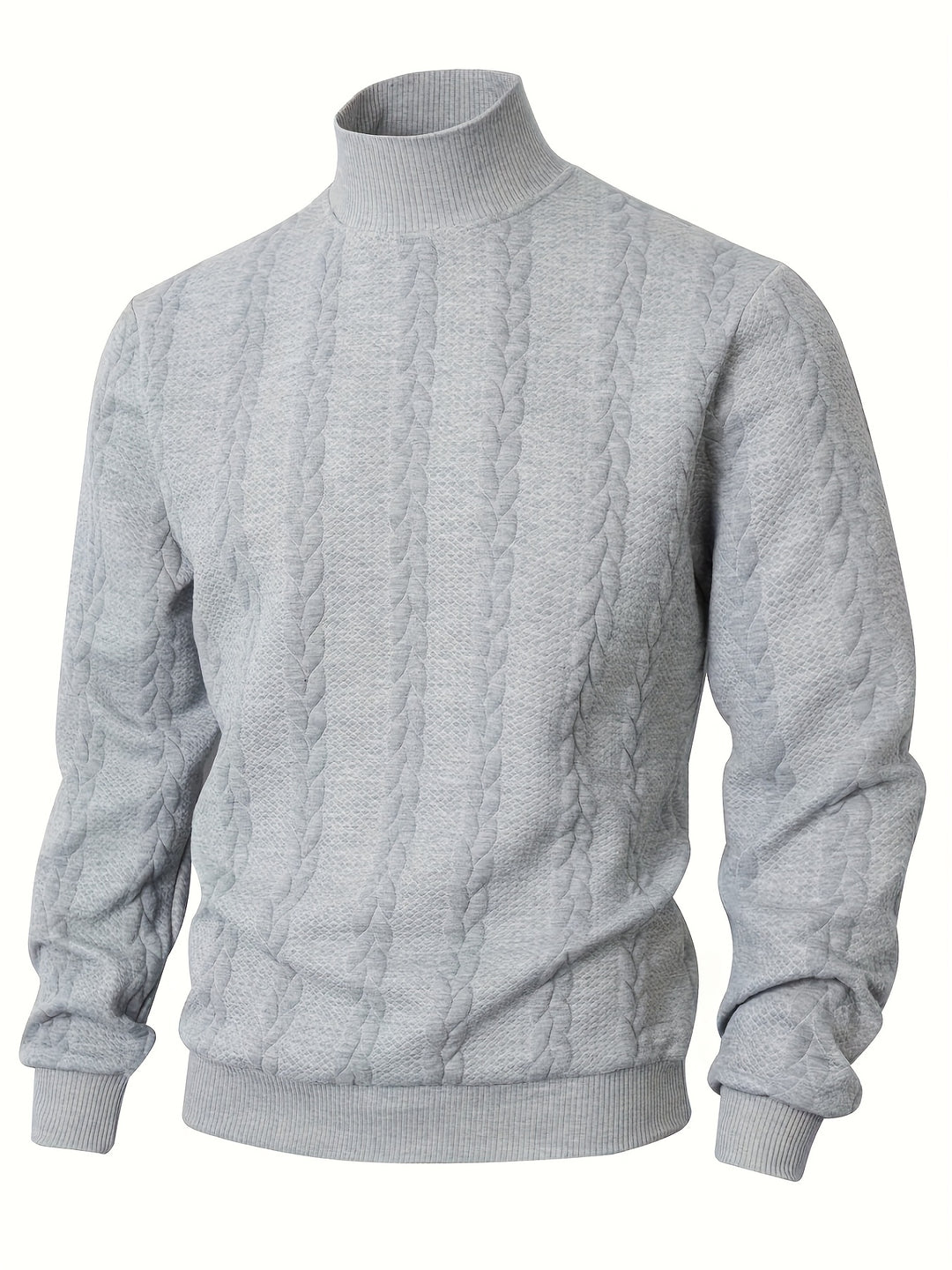 Cormac | Textured Mock-Neck Sweater