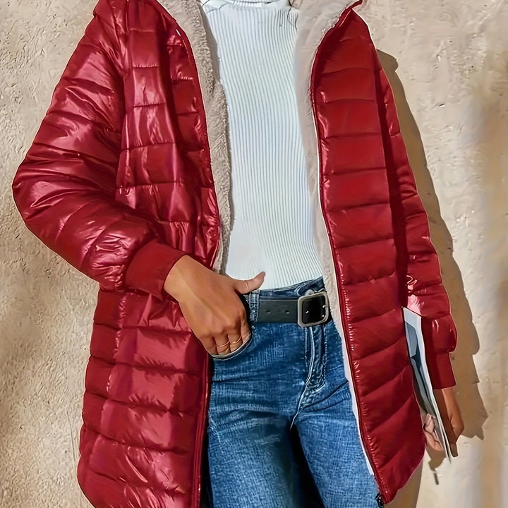 Maureen | Cozy Longline Zip-Up Coat