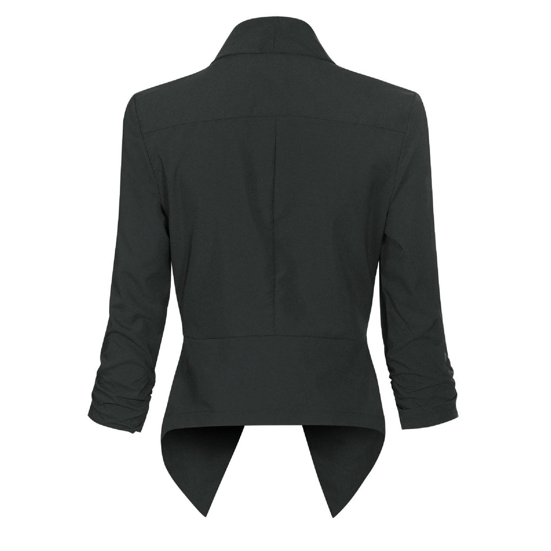 Vera | Open-Front Draped Blazer