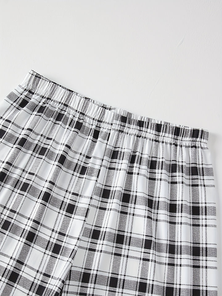 Tobias | Relaxed Checkered Two-Piece Set