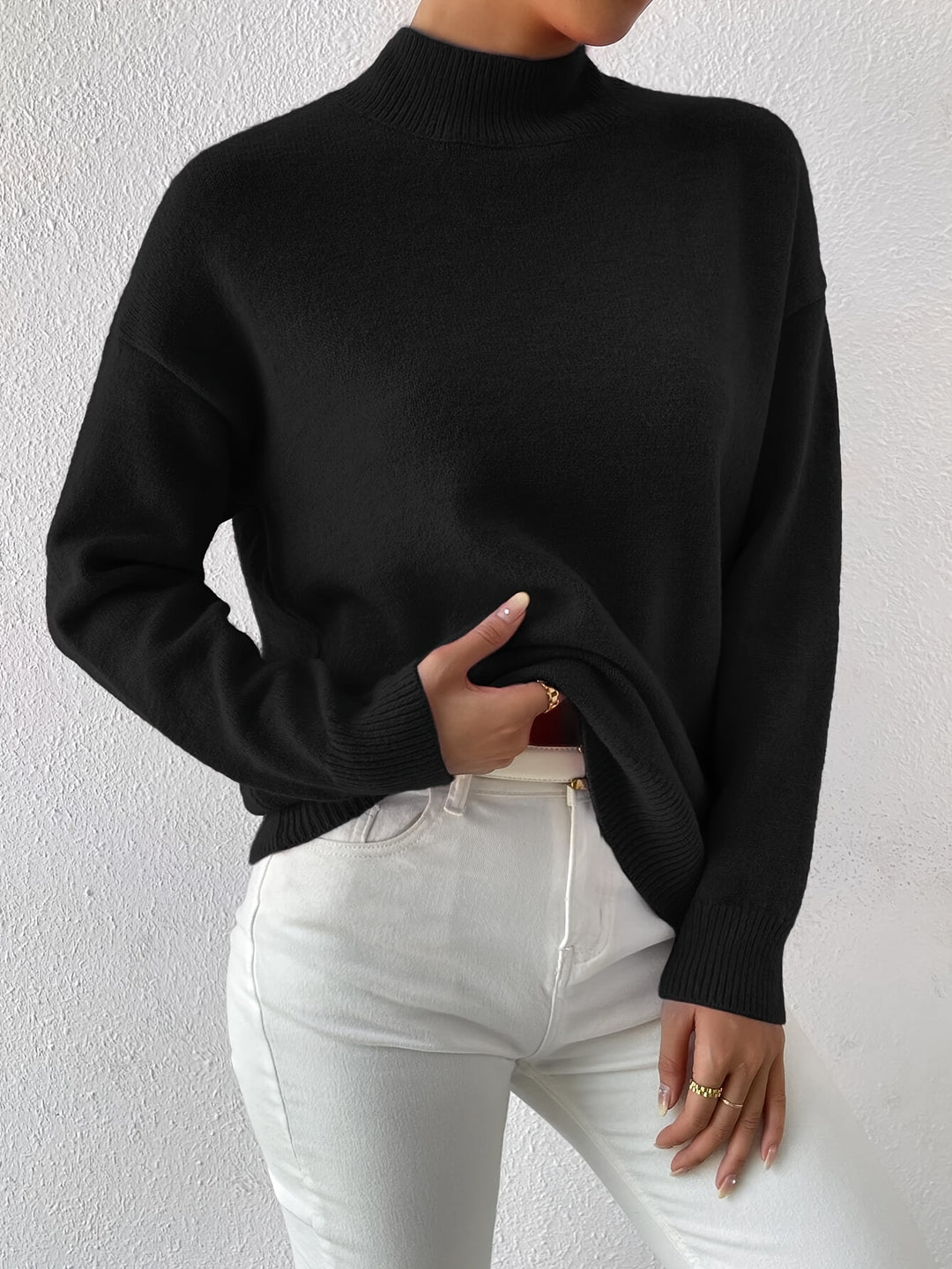 Lucille | Cozy Mock Neck Sweater