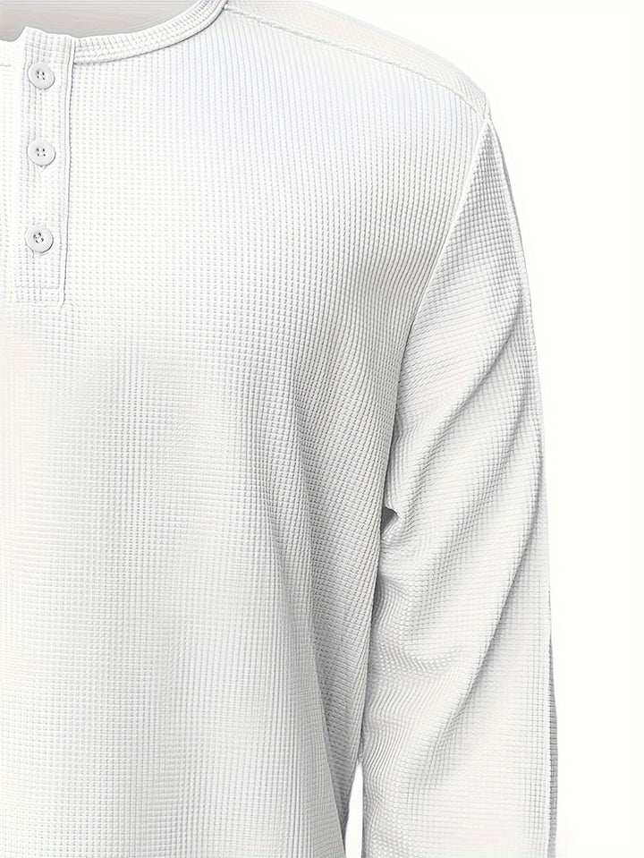 Theodore | Textured Henley Shirt