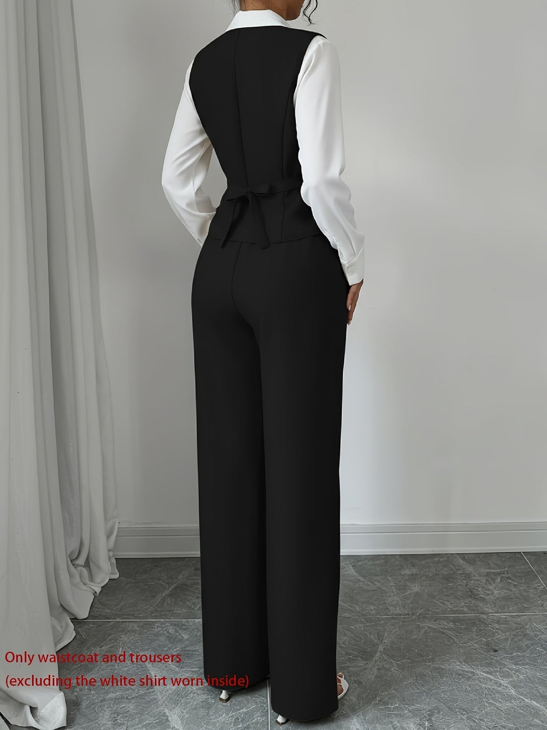Vivienne | Tailored Vest & Wide-Leg Pant Set