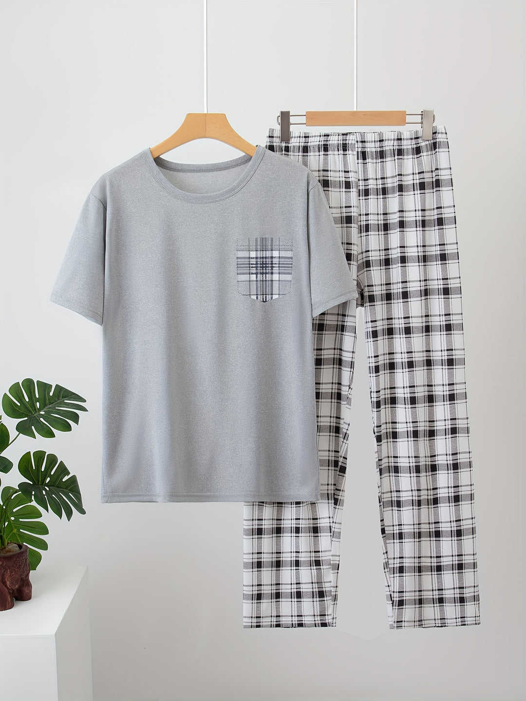 Tobias | Relaxed Checkered Two-Piece Set