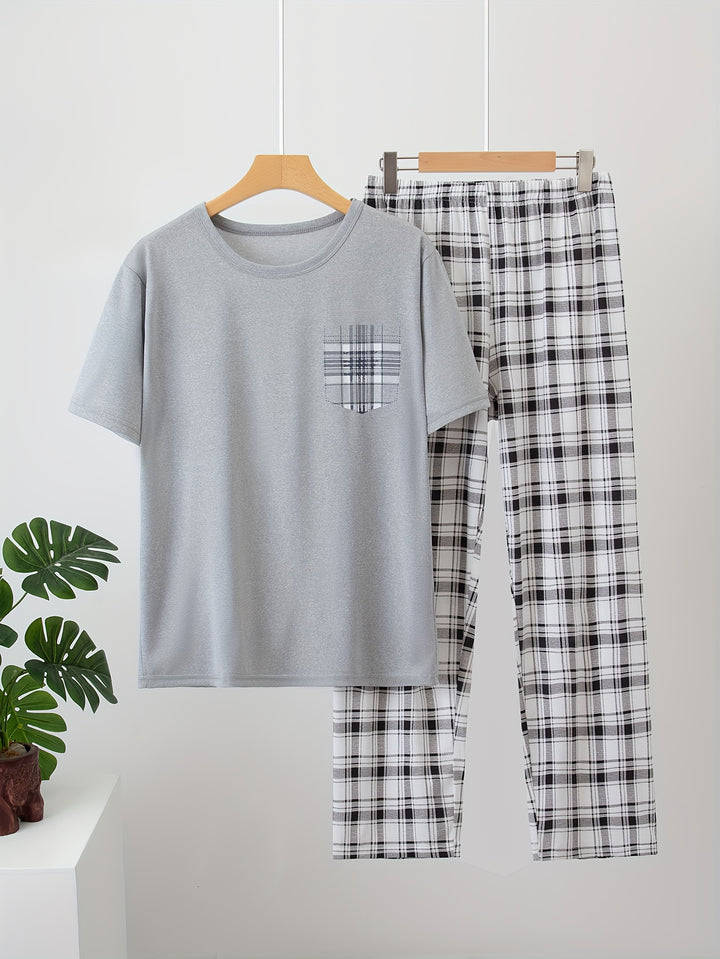 Tobias | Relaxed Checkered Two-Piece Set