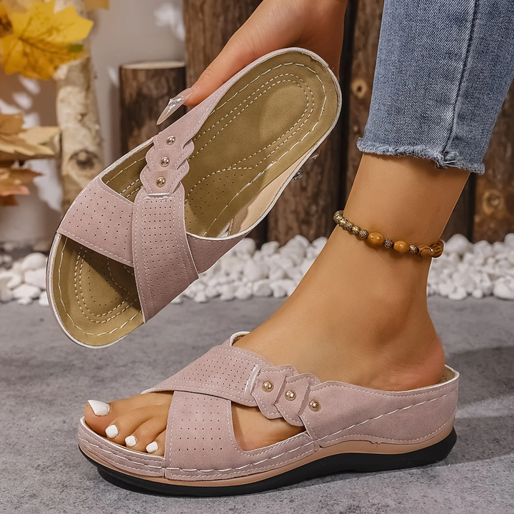 Clara | Comfort Cross-Strap Sandals