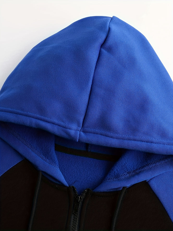 Bexley | Colour Block Zip-Up Hooded Jacket
