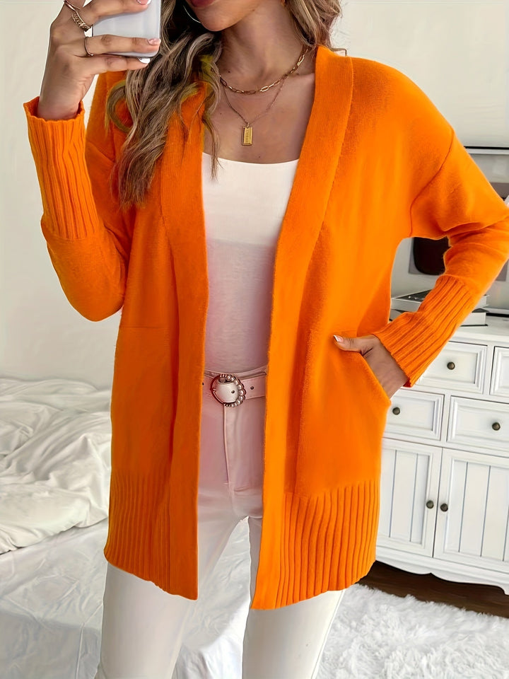 Miriam | Open-Front Draped Cardigan