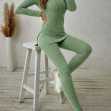 Marguerite | Ribbed Lounge Two-Piece Set