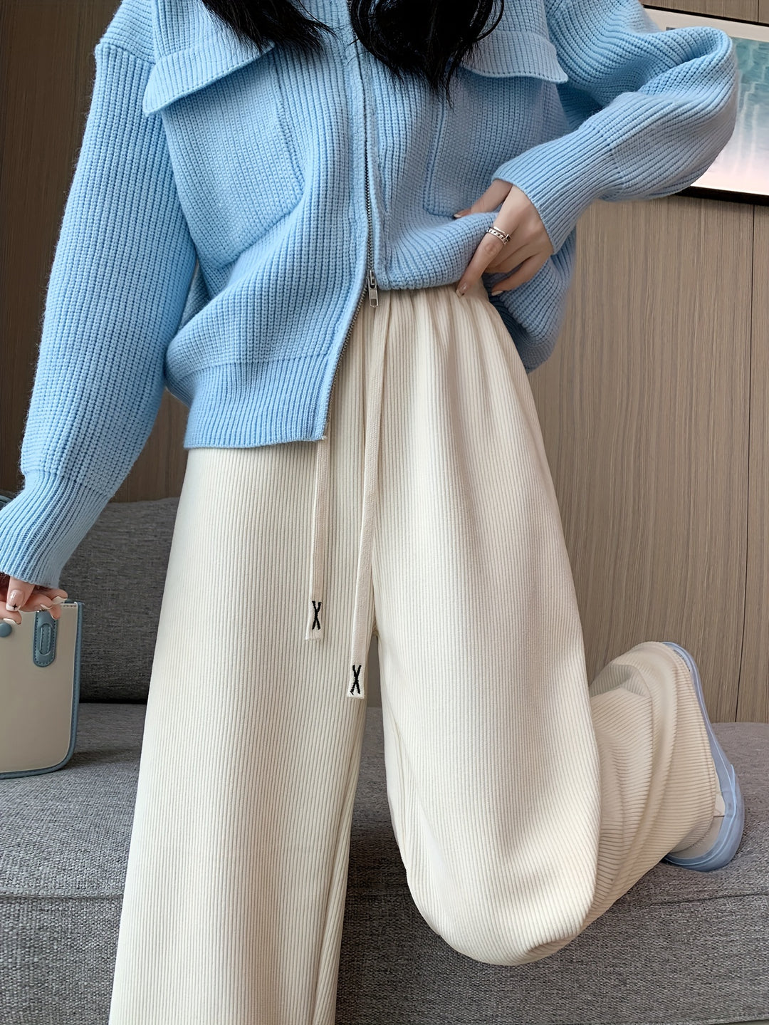 Lorraine | Cozy Wide-Leg Pants