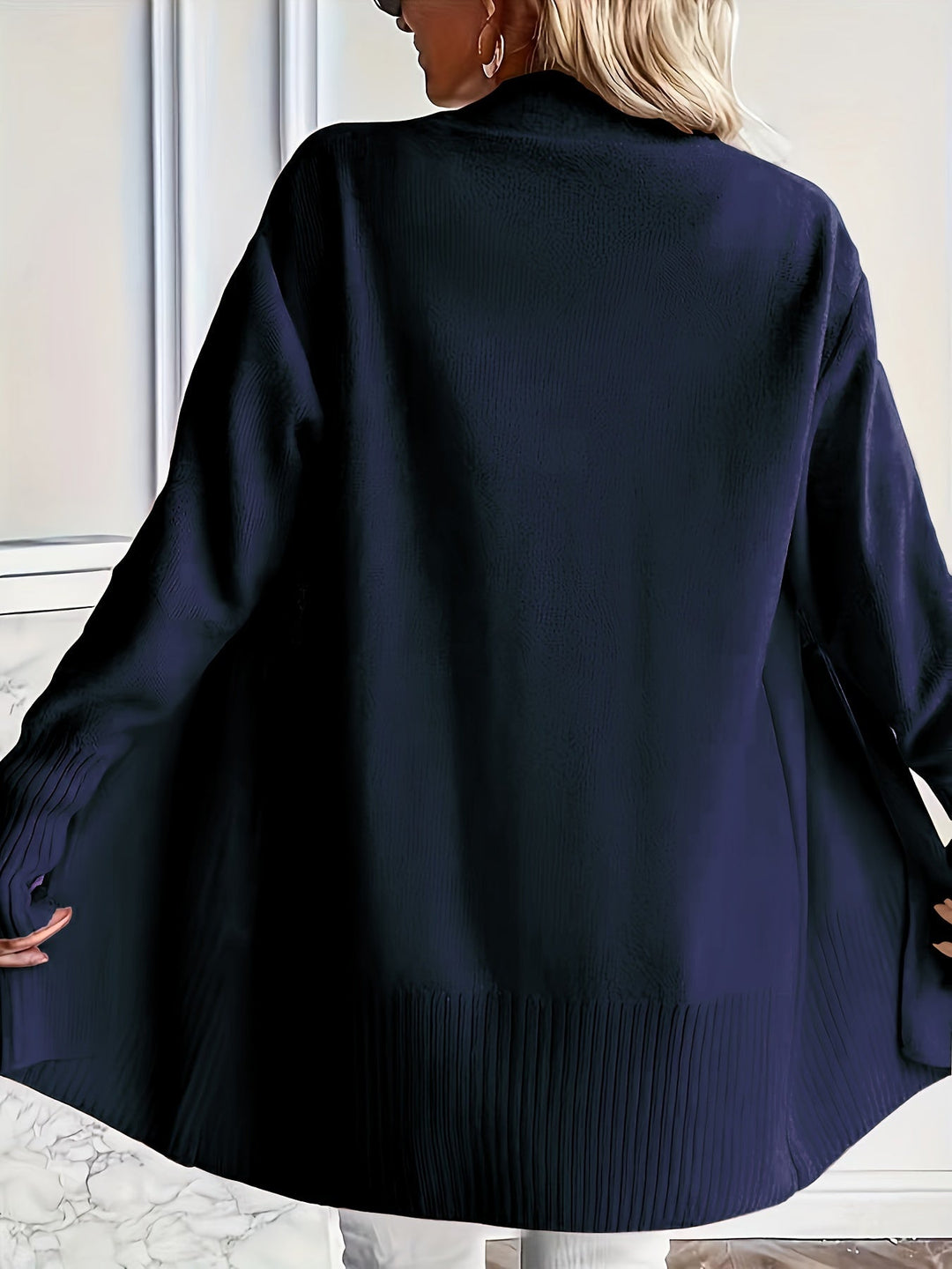 Miriam | Open-Front Draped Cardigan