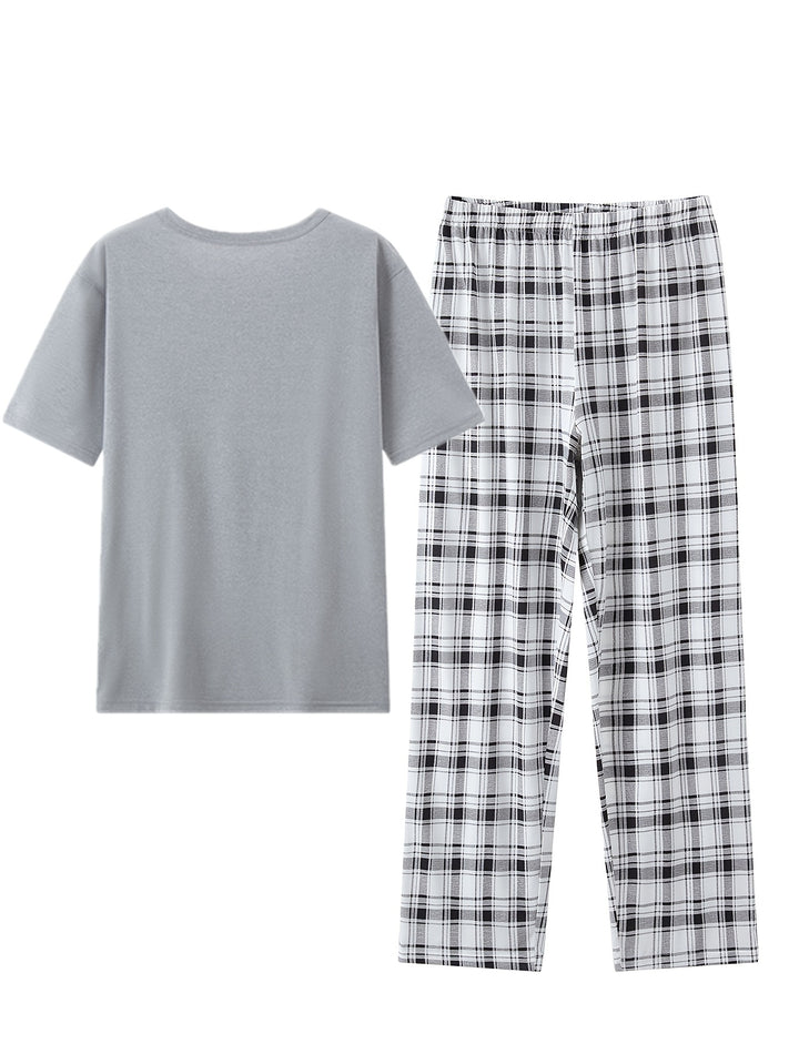 Tobias | Relaxed Checkered Two-Piece Set