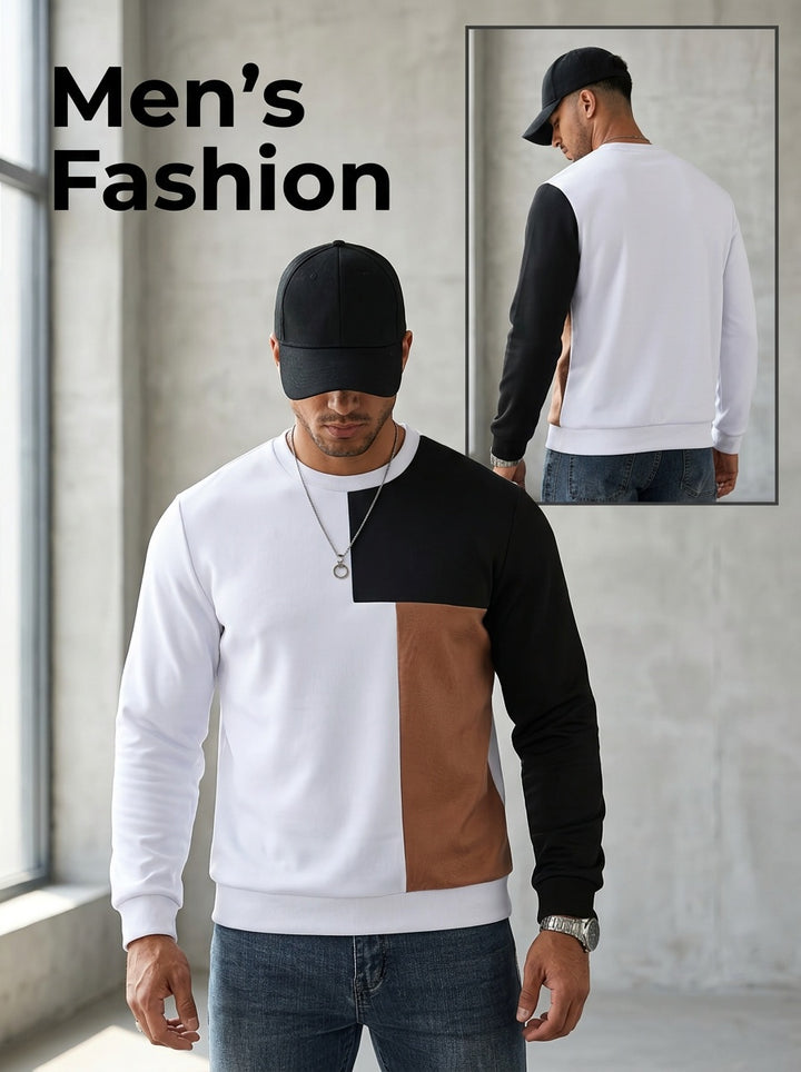 Jonah | Panelled Pullover Sweatshirt