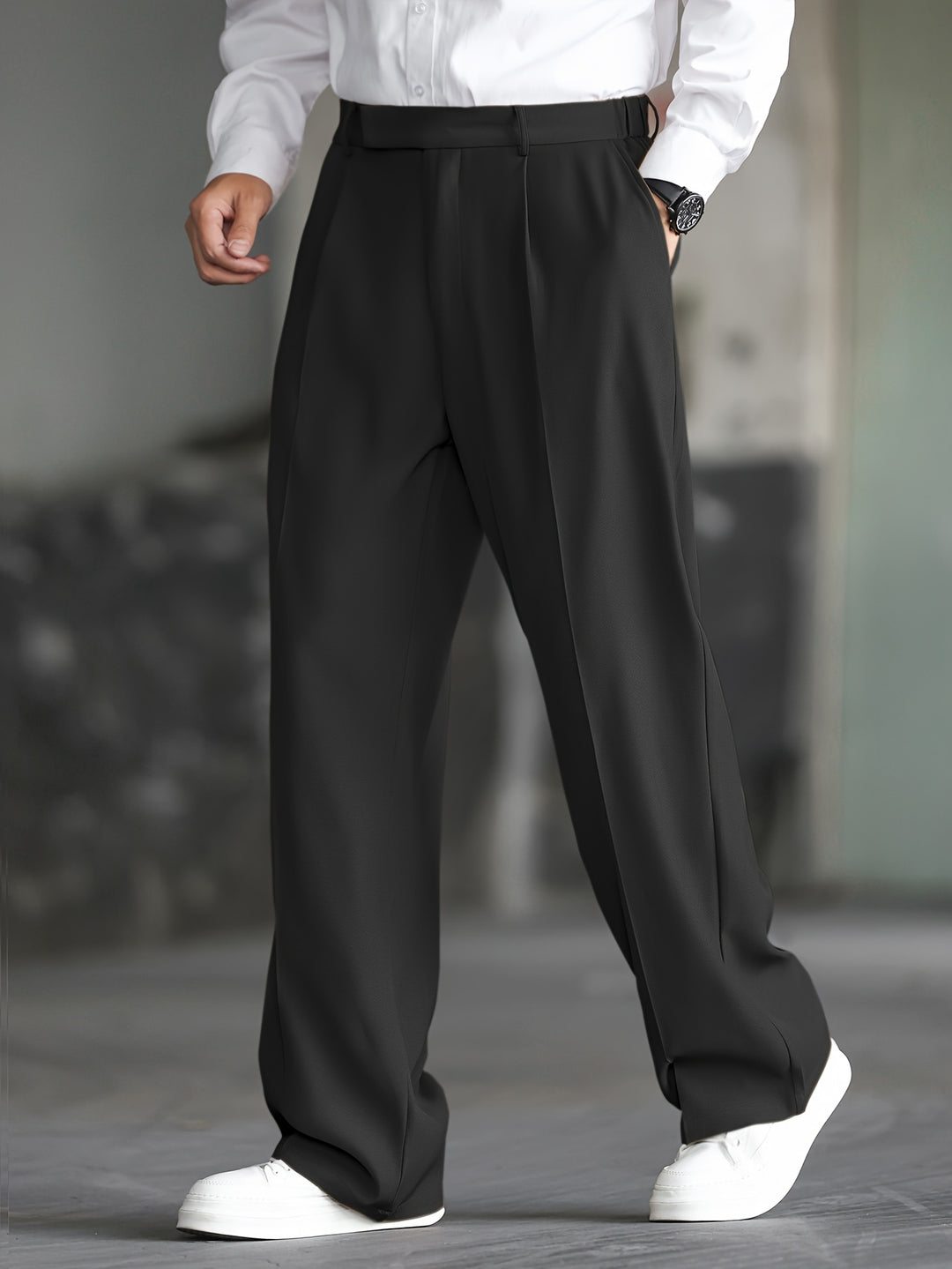 Nigel | Tailored Wide-Leg Dress Pants