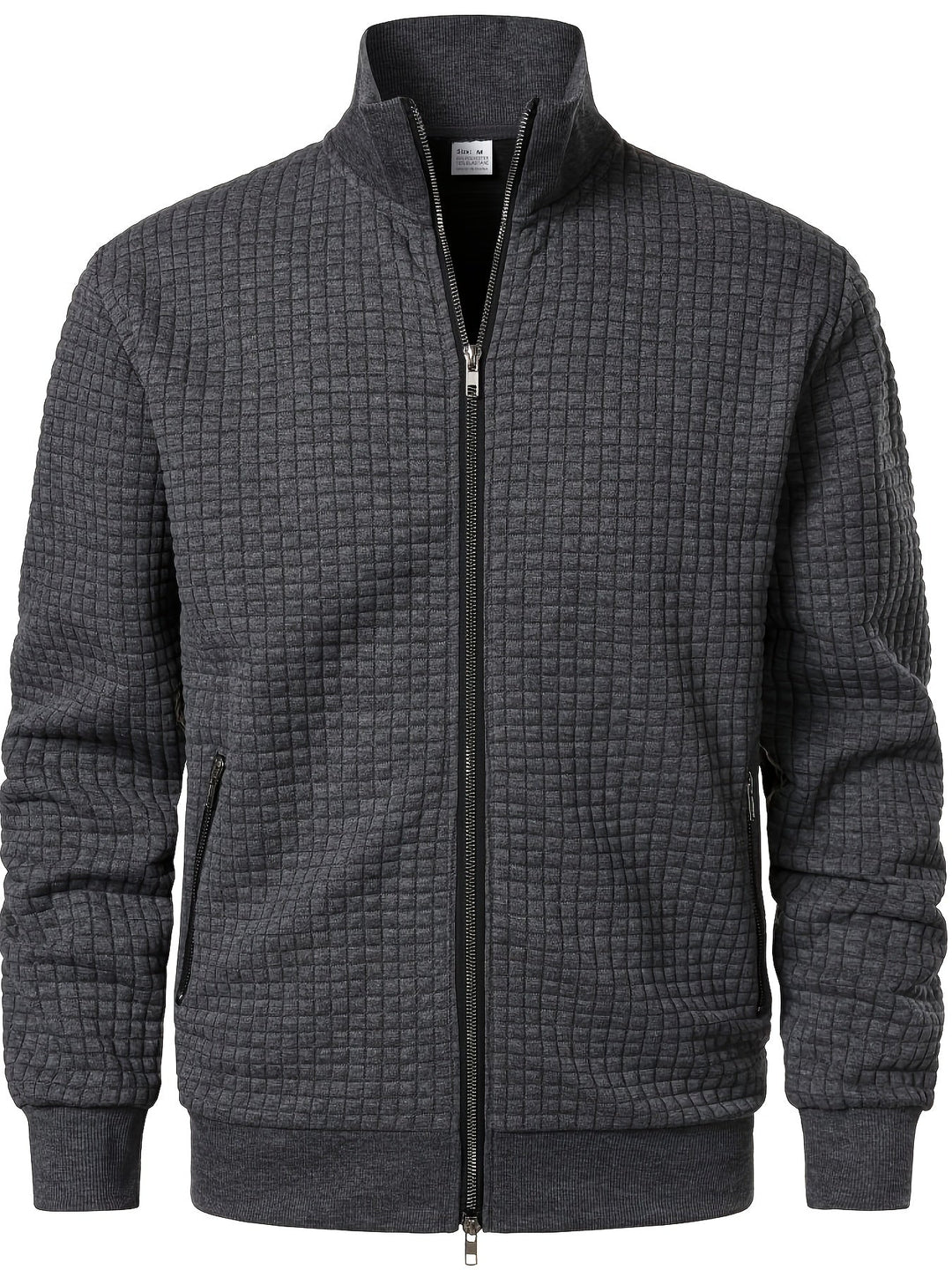 Sullivan | Textured Stand-Collar Zip Jacket
