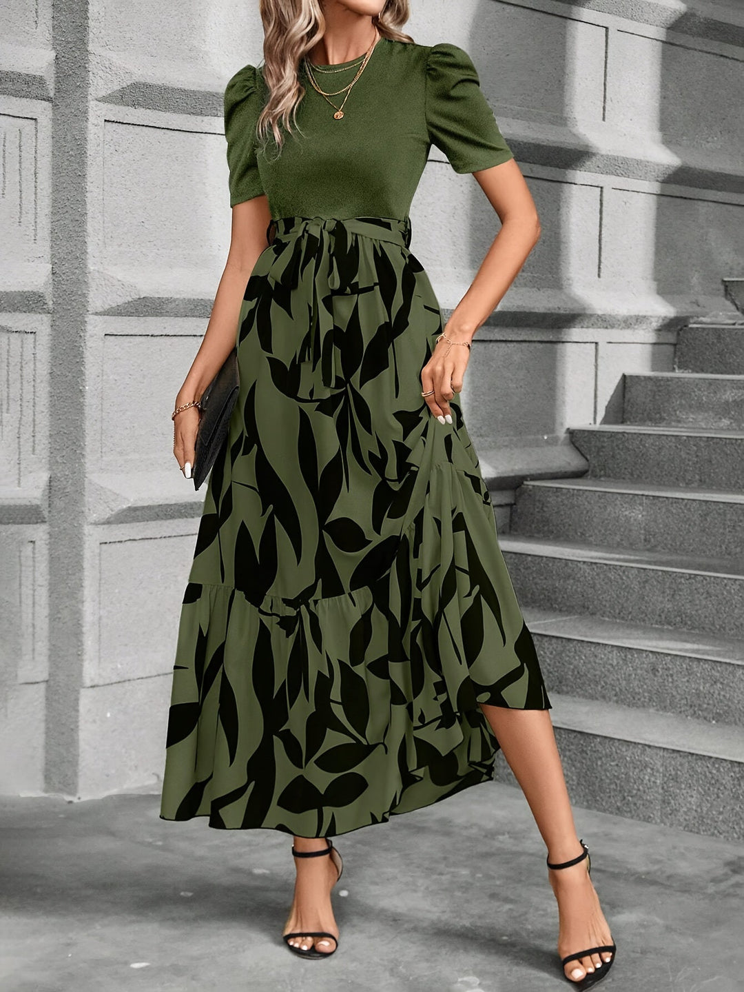 Elena | Floral Print Maxi Dress
