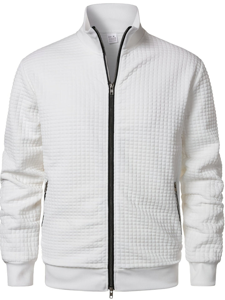 Sullivan | Textured Stand-Collar Zip Jacket