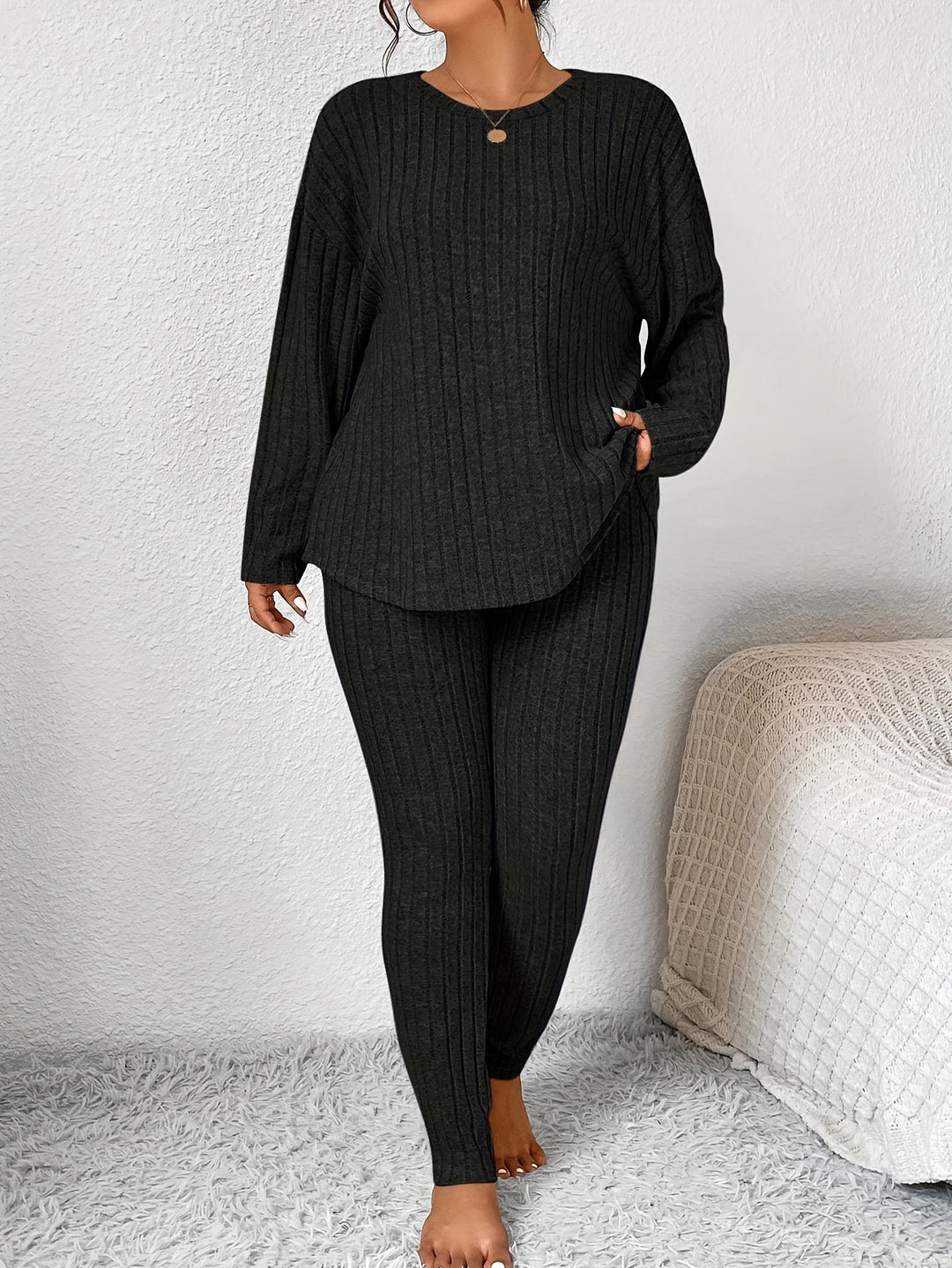 Marlowe | Ribbed Lounge Two-Piece Set