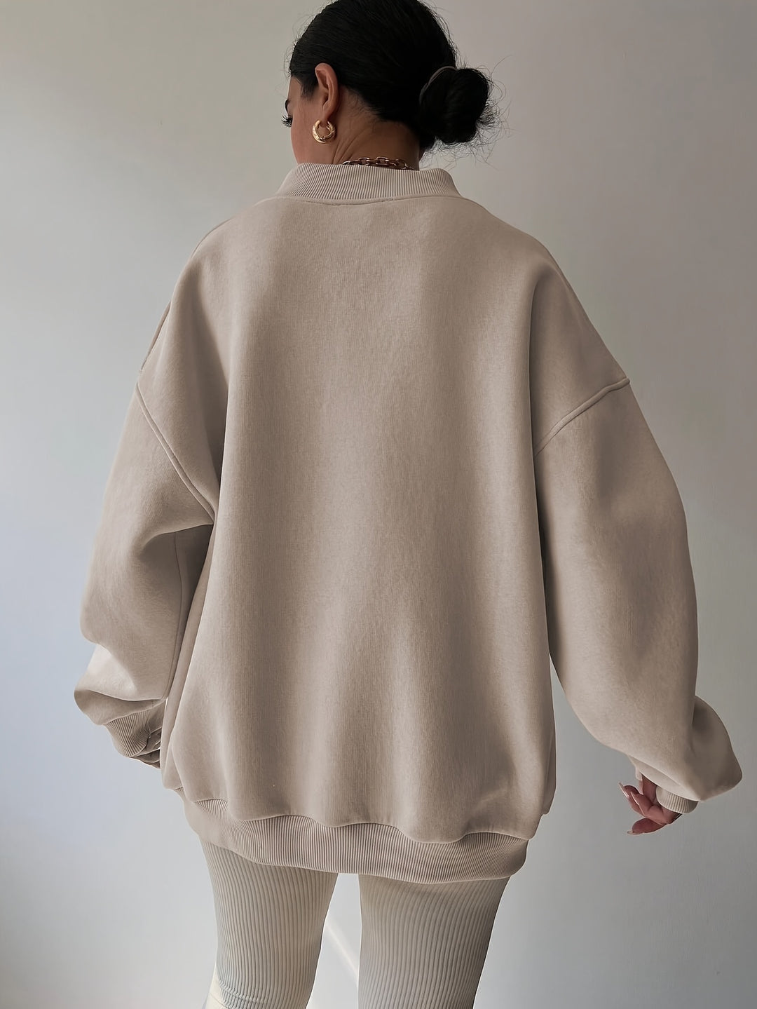 Delphi | Relaxed Split-Neck Sweatshirt