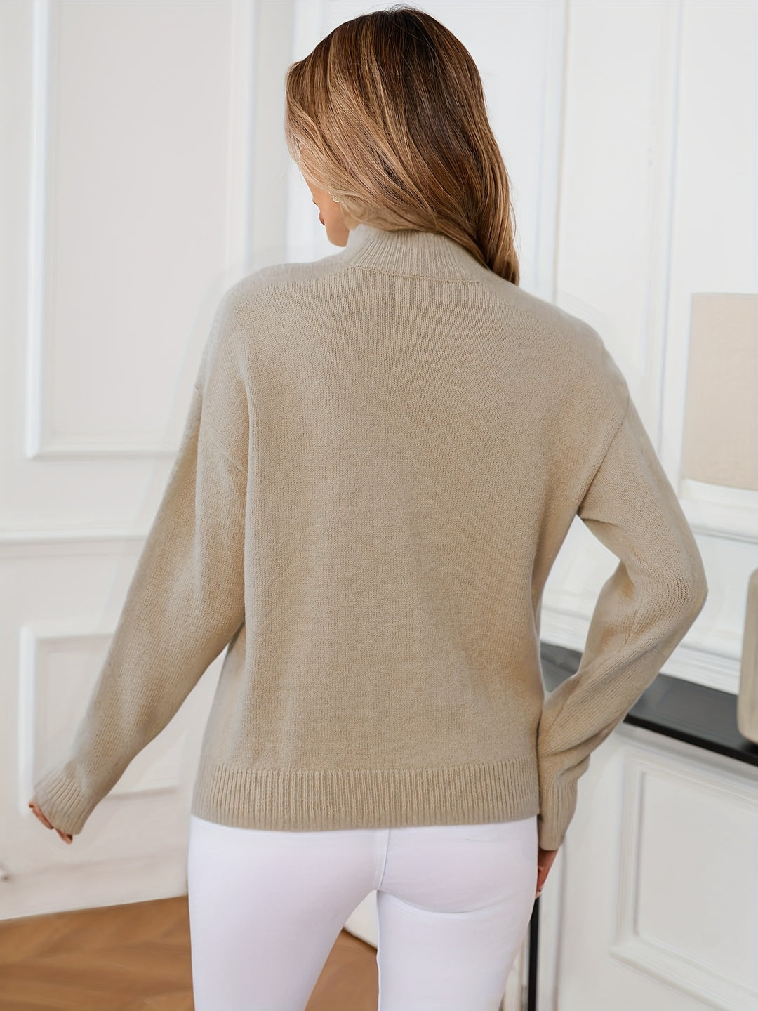 Lucille | Cozy Mock Neck Sweater