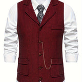 Lyle | Herringbone Tailored Vest