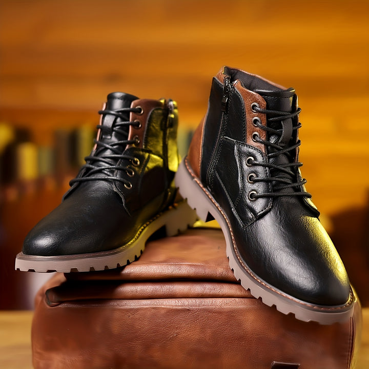 Cedric | Rugged Lace-Up Boots