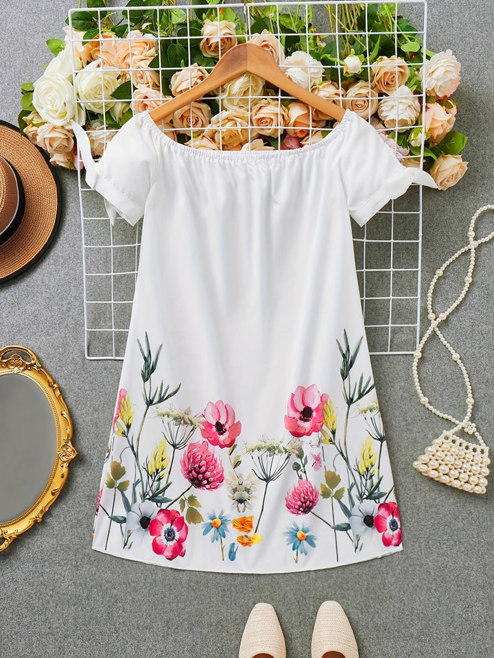 Claire | Floral Off-Shoulder Mini Dress