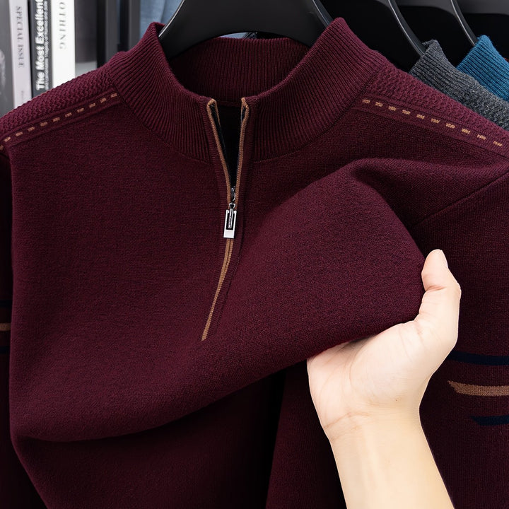 Malcolm | Half-Zip Knit Sweater